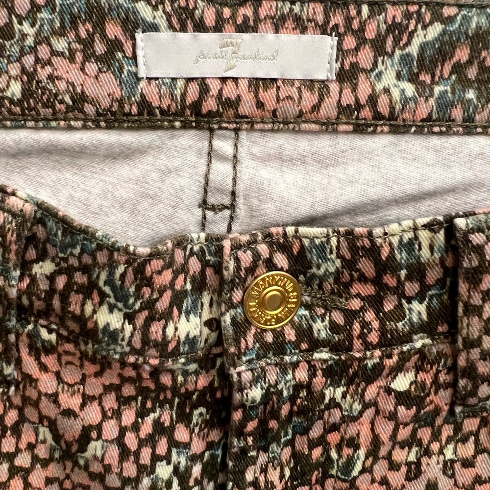 Stylish Multicolor 7 for all mankind Pants with Gold Accent - Picture 2 of 4